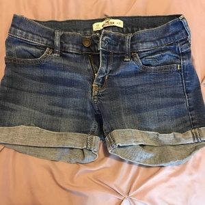Blue jean Hollister shorts